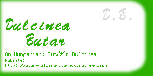 dulcinea butar business card
